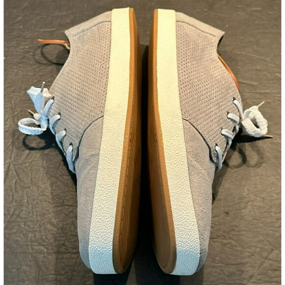 TOMS Payton Perforated Drizzle Gray Suede Lace Up Casual Sneakers  Size 10.5 - Picture 7 of 9